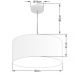 Pendente Cilíndrico 4052 Cúpula em Tecido 50x21cm Azul Bebê - Bivolt