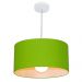 Pendente Cilíndrico 4052 Cúpula em Tecido 50x21cm Verde Limão - Bivolt