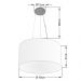 Pendente Cilíndrico Md-4009 Cúpula em Tecido 40x21cm Café - Bivolt