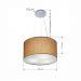 Pendente Cilíndrico Md-4009 Cúpula em Tecido 40x21cm Palha - Bivolt
