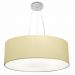 Pendente Cilíndrico Md-4010 Cúpula em Tecido 60x21cm Algodão Crú - Bivolt