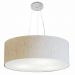 Pendente Cilíndrico Md-4010 Cúpula em Tecido 60x21cm Linho Bege - Bivolt