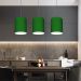 Pendente Cilíndrico Md-4012 Cúpula em Tecido 18x25cm Verde Folha - Bivolt