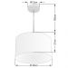 Pendente Cilíndrico Md-4019 Cúpula em Tecido 40x21cm Algodão Crú - Bivolt