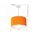 Pendente Cilíndrico Md-4031 Cúpula em Tecido 40x21cm Laranja - Bivolt