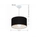 Pendente Cilíndrico Md-4031 Cúpula em Tecido 40x21cm Preto - Bivolt