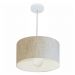 Pendente Cilíndrico Md-4031 Cúpula em Tecido 40x21cm Rústico Bege - Bivolt