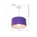 Pendente Cilíndrico Md-4031 Cúpula em Tecido 40x21cm Roxo - Bivolt