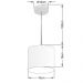 Pendente Cilíndrico Md-4046 Cúpula em Tecido 18x18cm Palha - Bivolt