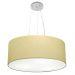 Pendente Cilíndrico Md-4047 Cúpula em Tecido 50x21cm Algodão Crú - Bivolt