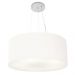 Pendente Cilíndrico Md-4047 Cúpula em Tecido 50x21cm Branco - Bivolt