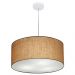 Pendente Cilíndrico Md-4049 Cúpula em Tecido 50x21cm Palha - Bivolt