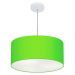 Pendente Cilíndrico Md-4049 Cúpula em Tecido 50x21cm Verde Limão - Bivolt