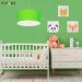 Pendente Cilíndrico Md-4049 Cúpula em Tecido 50x21cm Verde Limão - Bivolt