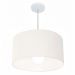 Pendente Cilíndrico Md-4069 Cúpula em Tecido 50x30cm Branco - Bivolt
