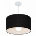 Pendente Cilíndrico Md-4069 Cúpula em Tecido 50x30cm Preto - Bivolt