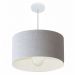 Pendente Cilíndrico Md-4069 Cúpula em Tecido 50x30cm Rústico Cinza - Bivolt
