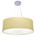 Pendente Cilíndrico Md-4070 Cúpula em Tecido 80x30cm Algodão Crú - Bivolt