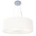 Pendente Cilíndrico Md-4070 Cúpula em Tecido 80x30cm Branco - Bivolt