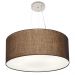 Pendente Cilíndrico Md-4074 Cúpula em Tecido 60x30cm Café - Bivolt