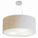 Pendente Cilíndrico Md-4074 Cúpula em Tecido 60x30cm Linho Bege - Bivolt