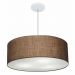 Pendente Cilíndrico Md-4079 Cúpula em Tecido 60x21cm Café - Bivolt