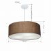 Pendente Cilíndrico Md-4079 Cúpula em Tecido 60x21cm Café - Bivolt