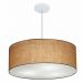 Pendente Cilíndrico Md-4079 Cúpula em Tecido 60x21cm Palha - Bivolt