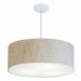 Pendente Cilíndrico Md-4079 Cúpula em Tecido 60x21cm Rústico Bege - Bivolt