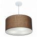 Pendente Cilíndrico Md-4080 Cúpula em Tecido 60x30cm Café - Bivolt