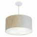 Pendente Cilíndrico Md-4080 Cúpula em Tecido 60x30cm Rústico Bege - Bivolt