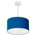 Pendente Cilíndrico Md-4099 Cúpula em Tecido 40x25cm Azul Marinho - Bivolt