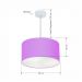 Pendente Cilíndrico Md-4099 Cúpula em Tecido 40x25cm Lilás - Bivolt
