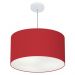 Pendente Cilíndrico Md-4101 Cúpula em Tecido 60x30cm Bordô - Bivolt