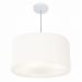 Pendente Cilíndrico Md-4101 Cúpula em Tecido 60x30cm Branco - Bivolt