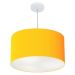Pendente Cilíndrico Md-4101 Cúpula em Tecido 60x30cm Laranja - Bivolt