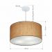 Pendente Cilíndrico Md-4101 Cúpula em Tecido 60x30cm Palha - Bivolt