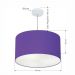 Pendente Cilíndrico Md-4101 Cúpula em Tecido 60x30cm Roxo - Bivolt