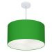 Pendente Cilíndrico Md-4101 Cúpula em Tecido 60x30cm Verde Folha - Bivolt