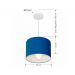 Pendente Cilíndrico Md-4113 Cúpula em Tecido 30x25cm Azul Marinho - Bivolt