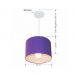 Pendente Cilíndrico Md-4113 Cúpula em Tecido 30x25cm Roxo - Bivolt