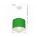 Pendente Cilíndrico Md-4113 Cúpula em Tecido 30x25cm Verde Folha - Bivolt
