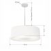 Pendente Cilíndrico Md-4132 Cúpula em Tecido 40x15cm Branco - Bivolt