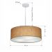 Pendente Cilíndrico Md-4132 Cúpula em Tecido 40x15cm Palha - Bivolt
