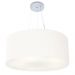 Pendente Cilíndrico Md-4135 Cúpula em Tecido 70x30cm Branco - Bivolt