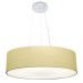 Pendente Cilíndrico Md-4136 Cúpula em Tecido 80x15cm Algodão Crú - Bivolt