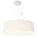 Pendente Cilíndrico Md-4136 Cúpula em Tecido 80x15cm Branco - Bivolt