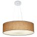 Pendente Cilíndrico Md-4136 Cúpula em Tecido 80x15cm Palha - Bivolt