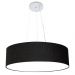Pendente Cilíndrico Md-4136 Cúpula em Tecido 80x15cm Preto - Bivolt