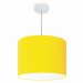 Pendente Cilíndrico Md-4146 Cúpula em Tecido 40x30cm Amarelo - Bivolt